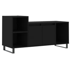 vidaXL TV Cabinet TV Unit Sideboard TV Stand Media Cabinet Engineered Wood - black