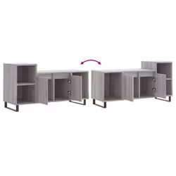 vidaXL TV Cabinet TV Unit Sideboard TV Stand Media Cabinet Engineered Wood - grey sonoma - Additional view 8