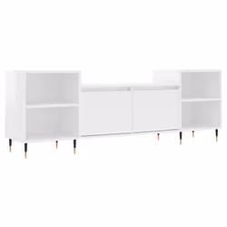 vidaXL TV Cabinet TV Unit Sideboard TV Stand Media Cabinet Engineered Wood - high gloss white