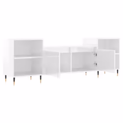 vidaXL TV Cabinet TV Unit Sideboard TV Stand Media Cabinet Engineered Wood - high gloss white - Additional view 5