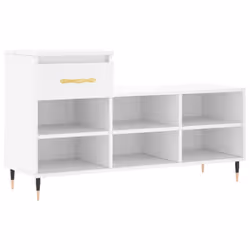 vidaXL Shoe Cabinet Shoe Cupboard Shoe Storage Rack Shelf Engineered Wood - white