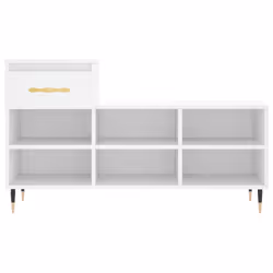 vidaXL Shoe Cabinet Shoe Cupboard Shoe Storage Rack Shelf Engineered Wood - white - Additional view 4