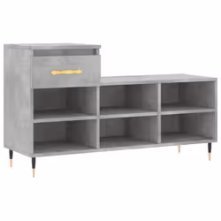 vidaXL Shoe Cabinet Shoe Cupboard Shoe Storage Rack Shelf Engineered Wood - concrete grey
