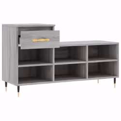 vidaXL Shoe Cabinet Shoe Cupboard Shoe Storage Rack Shelf Engineered Wood - grey sonoma - Additional view 5
