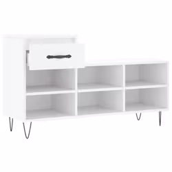 vidaXL Shoe Cabinet Shoe Cupboard Shoe Storage Rack Shelf Engineered Wood - white - Additional view 5