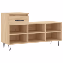 vidaXL Shoe Cabinet Shoe Cupboard Shoe Storage Rack Shelf Engineered Wood - sonoma oak