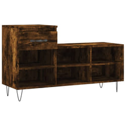 vidaXL Shoe Cabinet Shoe Cupboard Shoe Storage Rack Shelf Engineered Wood - smoked oak