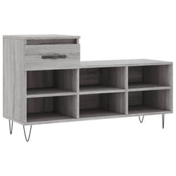 vidaXL Shoe Cabinet Shoe Cupboard Shoe Storage Rack Shelf Engineered Wood - grey sonoma