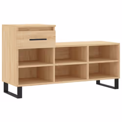 vidaXL Shoe Cabinet Shoe Cupboard Shoe Storage Rack Shelf Engineered Wood - sonoma oak