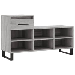 vidaXL Shoe Cabinet Shoe Cupboard Shoe Storage Rack Shelf Engineered Wood - grey sonoma