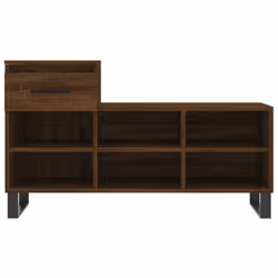 vidaXL Shoe Cabinet Shoe Cupboard Shoe Storage Rack Shelf Engineered Wood - brown oak - Additional view 4