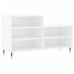 vidaXL Shoe Cabinet Shoe Cupboard Shoe Storage Rack Shelf Engineered Wood - white