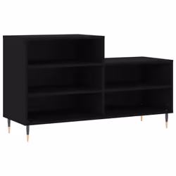 vidaXL Shoe Cabinet Shoe Cupboard Shoe Storage Rack Shelf Engineered Wood - black
