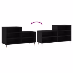vidaXL Shoe Cabinet Shoe Cupboard Shoe Storage Rack Shelf Engineered Wood - black - Additional view 6