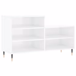 vidaXL Shoe Cabinet Shoe Cupboard Shoe Storage Rack Shelf Engineered Wood - high gloss white
