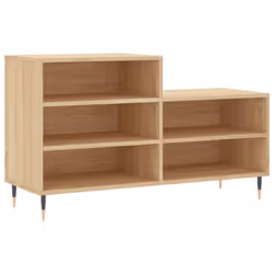 vidaXL Shoe Cabinet Shoe Cupboard Shoe Storage Rack Shelf Engineered Wood - sonoma oak