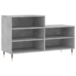 vidaXL Shoe Cabinet Shoe Cupboard Shoe Storage Rack Shelf Engineered Wood - concrete grey