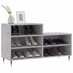vidaXL Shoe Cabinet Shoe Cupboard Shoe Storage Rack Shelf Engineered Wood - concrete grey