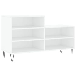 vidaXL Shoe Cabinet Shoe Cupboard Shoe Storage Rack Shelf Engineered Wood - white