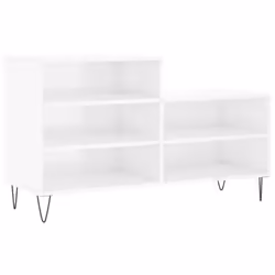 vidaXL Shoe Cabinet Shoe Cupboard Shoe Storage Rack Shelf Engineered Wood - high gloss white