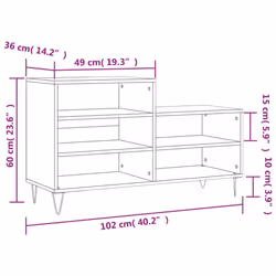 vidaXL Shoe Cabinet Shoe Cupboard Shoe Storage Rack Shelf Engineered Wood - high gloss white