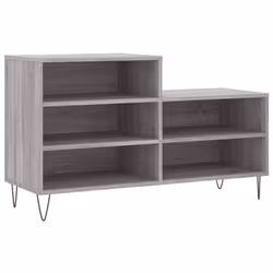 vidaXL Shoe Cabinet Shoe Cupboard Shoe Storage Rack Shelf Engineered Wood - grey sonoma