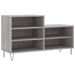 vidaXL Shoe Cabinet Shoe Cupboard Shoe Storage Rack Shelf Engineered Wood - grey sonoma
