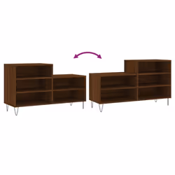 vidaXL Shoe Cabinet Shoe Cupboard Shoe Storage Rack Shelf Engineered Wood - brown oak - Additional view 6