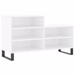 vidaXL Shoe Cabinet Shoe Cupboard Shoe Storage Rack Shelf Engineered Wood - white