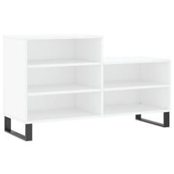 vidaXL Shoe Cabinet Shoe Cupboard Shoe Storage Rack Shelf Engineered Wood - white