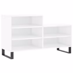 vidaXL Shoe Cabinet Shoe Cupboard Shoe Storage Rack Shelf Engineered Wood - high gloss white