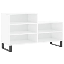 vidaXL Shoe Cabinet Shoe Cupboard Shoe Storage Rack Shelf Engineered Wood - high gloss white