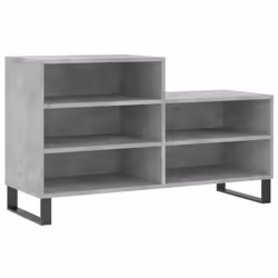 vidaXL Shoe Cabinet Shoe Cupboard Shoe Storage Rack Shelf Engineered Wood - concrete grey
