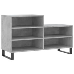 vidaXL Shoe Cabinet Shoe Cupboard Shoe Storage Rack Shelf Engineered Wood - concrete grey