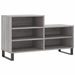 vidaXL Shoe Cabinet Shoe Cupboard Shoe Storage Rack Shelf Engineered Wood - grey sonoma