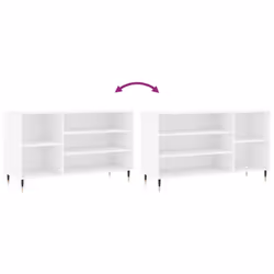 vidaXL Shoe Cabinet Shoe Cupboard Shoe Storage Rack Shelf Engineered Wood - white - Additional view 6