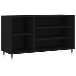 vidaXL Shoe Cabinet Shoe Cupboard Shoe Storage Rack Shelf Engineered Wood - black