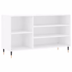 vidaXL Shoe Cabinet Shoe Cupboard Shoe Storage Rack Shelf Engineered Wood - high gloss white