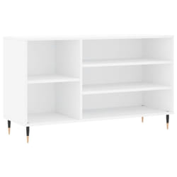 vidaXL Shoe Cabinet Shoe Cupboard Shoe Storage Rack Shelf Engineered Wood - high gloss white