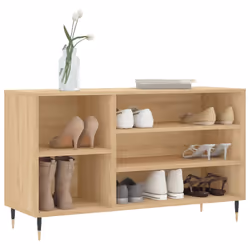 vidaXL Shoe Cabinet Shoe Cupboard Shoe Storage Rack Shelf Engineered Wood - sonoma oak
