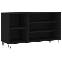 vidaXL Shoe Cabinet Shoe Cupboard Shoe Storage Rack Shelf Engineered Wood - black