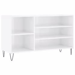 vidaXL Shoe Cabinet Shoe Cupboard Shoe Storage Rack Shelf Engineered Wood - high gloss white