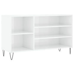 vidaXL Shoe Cabinet Shoe Cupboard Shoe Storage Rack Shelf Engineered Wood - high gloss white