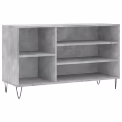 vidaXL Shoe Cabinet Shoe Cupboard Shoe Storage Rack Shelf Engineered Wood - concrete grey
