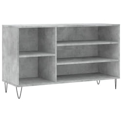 vidaXL Shoe Cabinet Shoe Cupboard Shoe Storage Rack Shelf Engineered Wood - concrete grey
