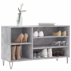 vidaXL Shoe Cabinet Shoe Cupboard Shoe Storage Rack Shelf Engineered Wood - concrete grey