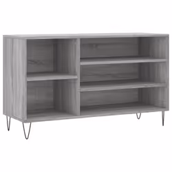 vidaXL Shoe Cabinet Shoe Cupboard Shoe Storage Rack Shelf Engineered Wood - grey sonoma