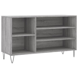 vidaXL Shoe Cabinet Shoe Cupboard Shoe Storage Rack Shelf Engineered Wood - grey sonoma