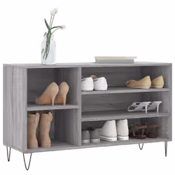 vidaXL Shoe Cabinet Shoe Cupboard Shoe Storage Rack Shelf Engineered Wood - grey sonoma