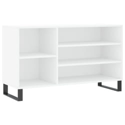 vidaXL Shoe Cabinet Shoe Cupboard Shoe Storage Rack Shelf Engineered Wood - white